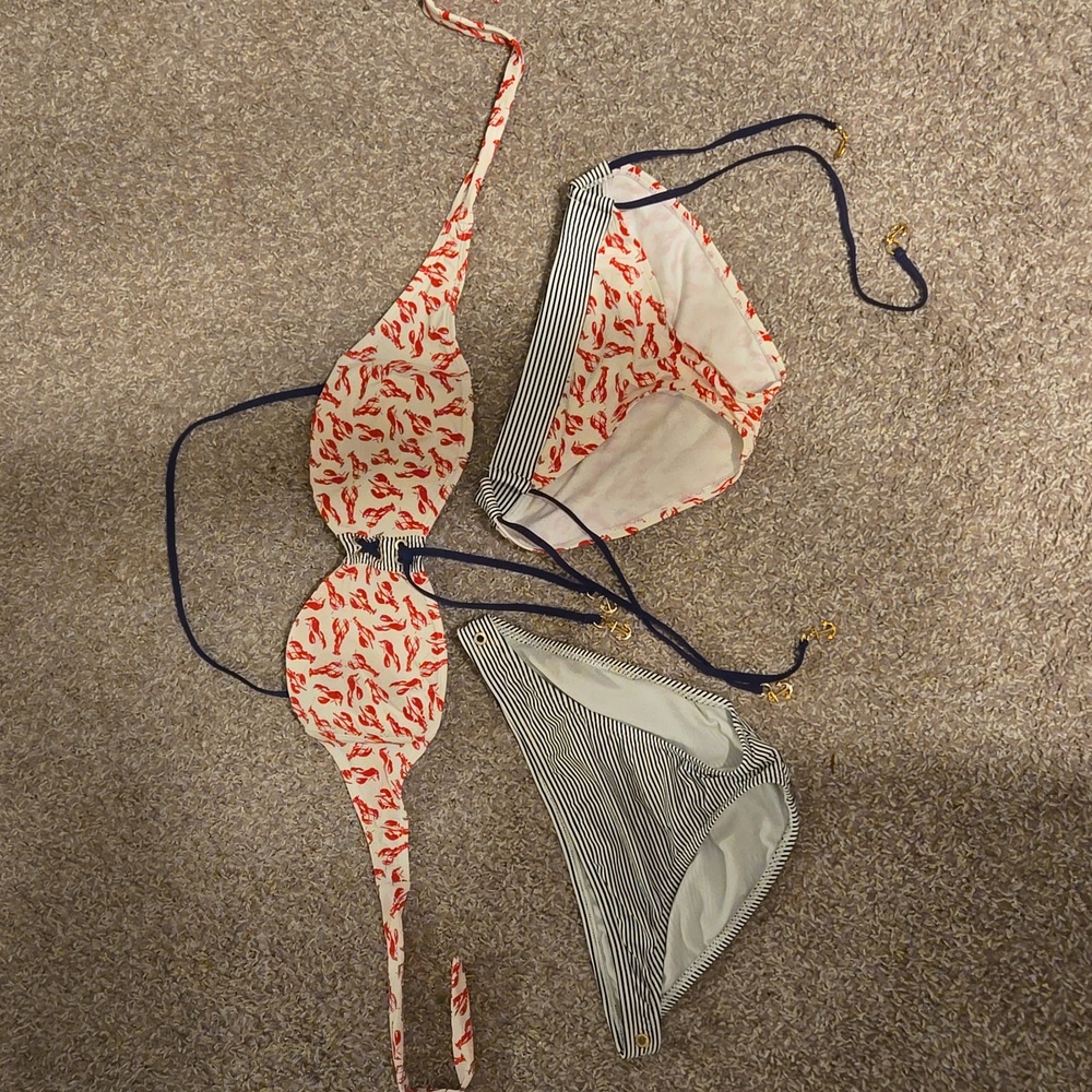 🌞Sperry Lobster Bikini Top and Two Bottoms!🌞